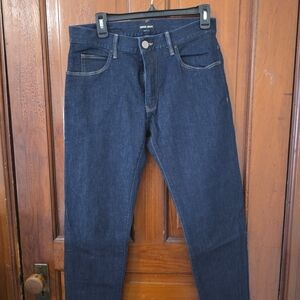 Giorgio Armani Slim Straight Dark Indigo Denim Jeans